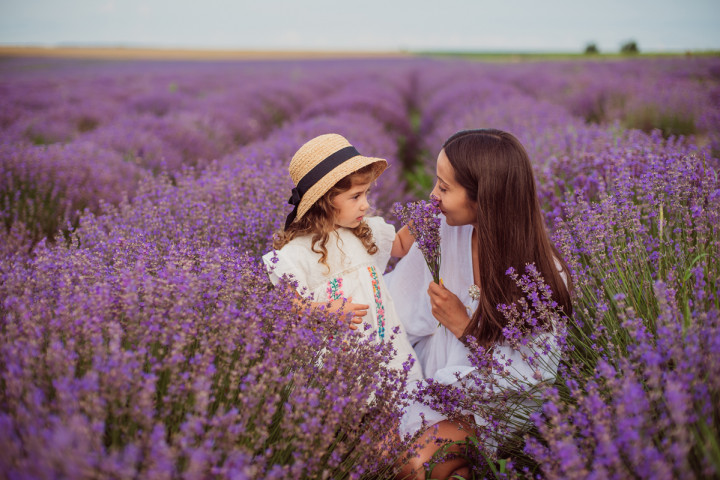 Детски фотосесии - Марая в лавандула 1