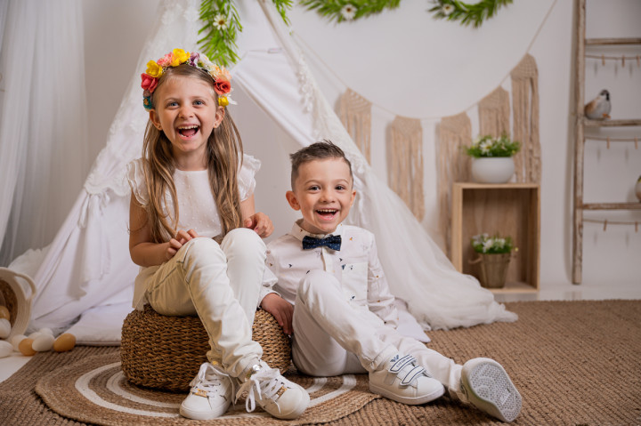 Пролетно-Великденски фотосесии - Софи и Папи 1