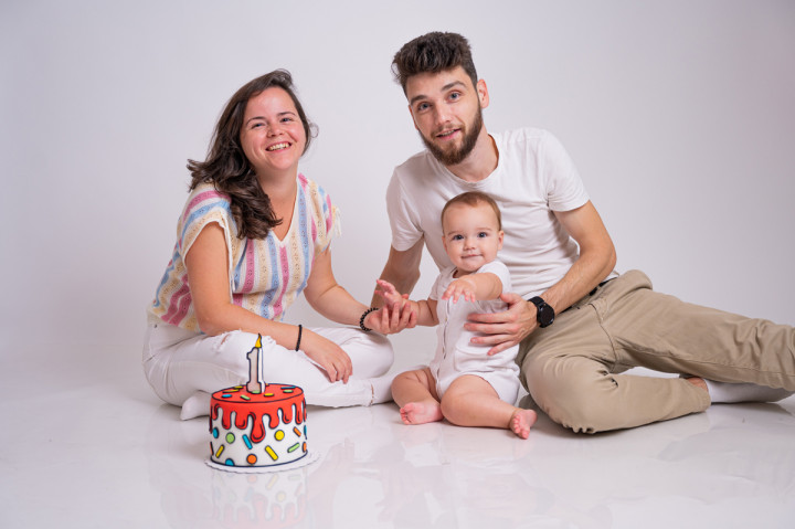 Детски фотосесии - Мика, мама и татко 1