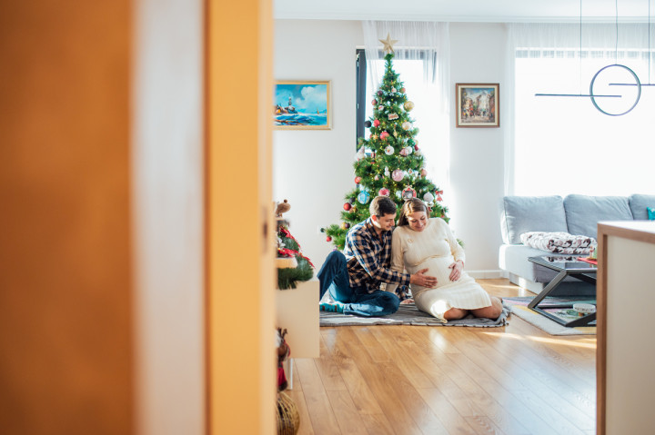 Фотосесия на бременна - Боряна, Иван и Мъфин 2