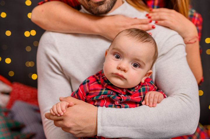Коледни фотосесии  - Пресиян, мама и татко 2