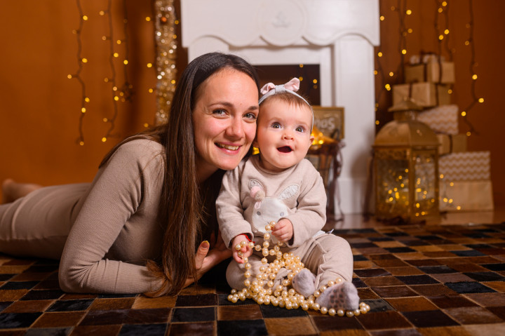 Детски фотосесии - Коледна фотосесия на Гали 7