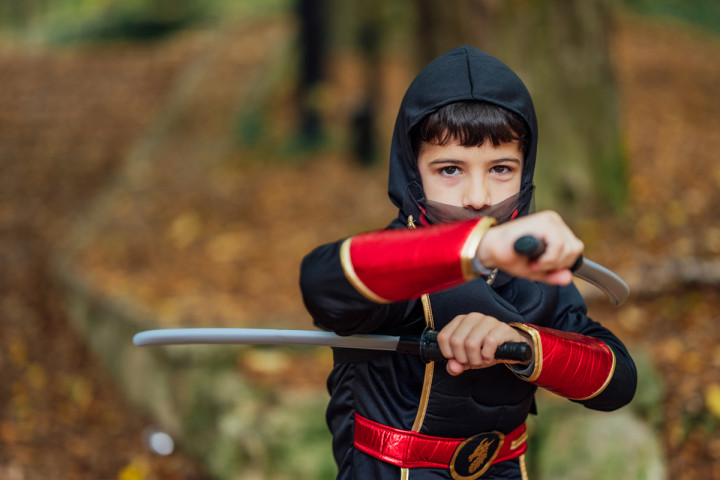 Семейни фотосесии - Черни нинджи 1