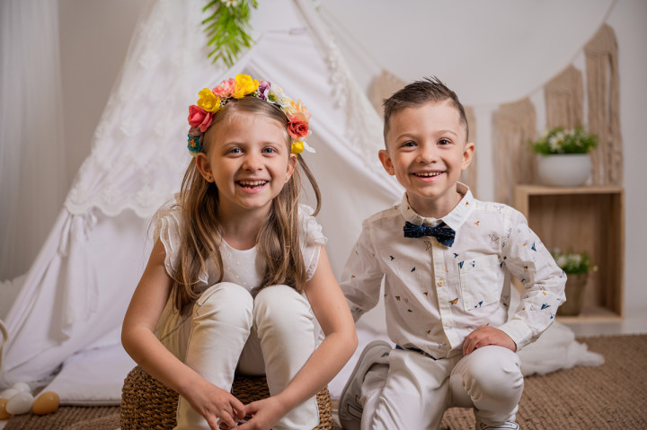Пролетно-Великденски фотосесии - Софи и Папи 3