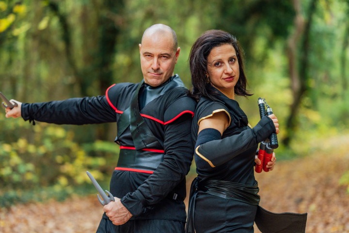 Семейни фотосесии - Черни нинджи 6