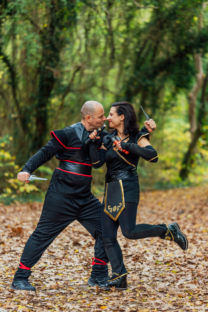 Семейни фотосесии - Черни нинджи 7