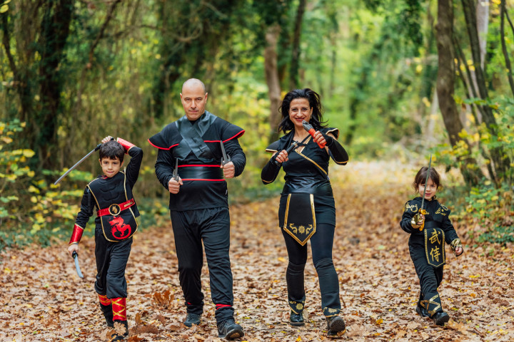 Семейни фотосесии - Черни нинджи 8