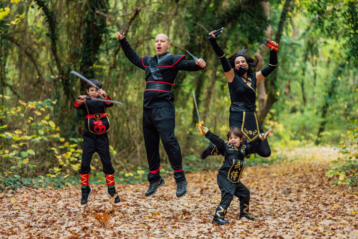 Семейни фотосесии - Черни нинджи 9