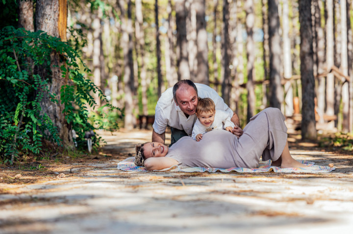 Фотосесия на бременна - Елена, Филип, Сами и Роки